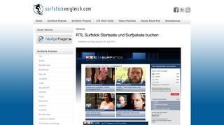 
                            6. RTL Surfstick Startseite und Surfpakete buchen | Surfstick Vergleich
