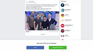 
                            7. RTL.de - Götz Otto, Chris Tall, Dunja Hayali und Olli... | Facebook