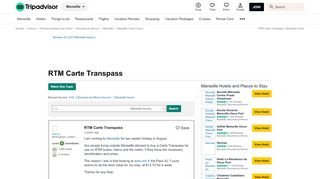 
                            9. RTM Carte Transpass - Marseille Forum - TripAdvisor