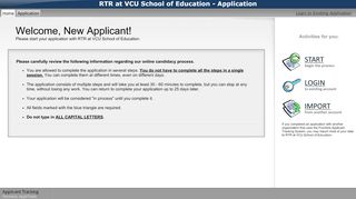
                            11. RTR at VCU School of Education - Application - applitrack.com