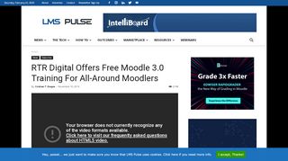 
                            12. RTR Digital Offers Free Moodle 3.0 Training For All-Around ...