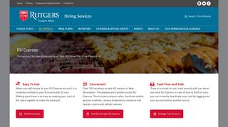 
                            3. RU Express – Dining Services