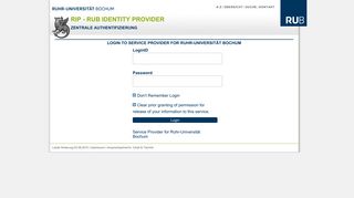 
                            12. RUB Identity Provider - Login