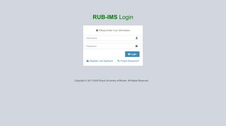 
                            10. RUB-IMS | Log in