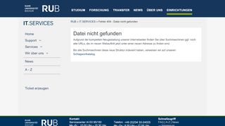 
                            2. RUB LoginID / UV-Login | IT.SERVICES - Ruhr-Universität Bochum