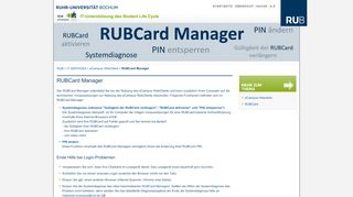 
                            6. RUBCard Manager - an der Ruhr-Universität Bochum
