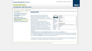 
                            8. RUBCard Wiki - Verwaltung Ruhr-Universität Bochum