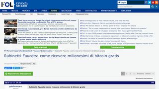 
                            11. Rubinetti-Faucets: come ricevere milionesimi di bitcoin gratis ...