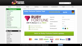 
                            12. Ruby Fortune Casino Testbericht 2019 - 900 € Bonus! - CasinoOnline.de