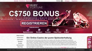 
                            8. Ruby Fortune Online Casino – 750€ Gratis!