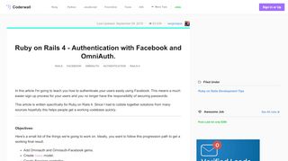 
                            13. Ruby on Rails 4 - Authentication with Facebook and OmniAuth ...