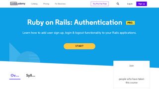 
                            11. Ruby on Rails Tutorial: Learn Authentication | Codecademy
