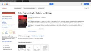 
                            7. Ruby Programming for Medicine and Biology