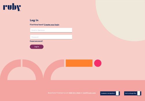 
                            3. Ruby Receptionists - Login