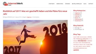 
                            13. Rückblick auf 2017: Was wir geschafft haben ... - InternetWerk GmbH