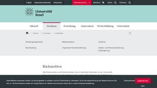 
                            4. Rückmelden | Universität Basel