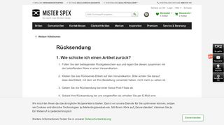 
                            12. Rücksendung | Mister Spex