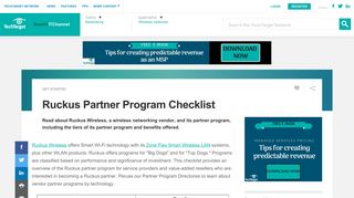 
                            8. Ruckus Partner Program Checklist - SearchITChannel - TechTarget
