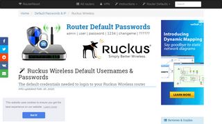 
                            6. Ruckus Wireless Default Password, Login & IP List  ...