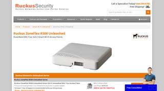 
                            7. Ruckus ZoneFlex R500 Unleashed Access Point