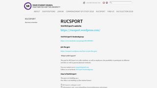 
                            7. RUCSPORT | The Student Council at Roskilde University