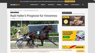 
                            11. Rudi Haller's Prognose für Vincennes | RaceBets Blog DE