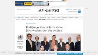 
                            13. Rudi Jungs Vermächtnis sichert Nachwuchsarbeit der Vereine - Main ...