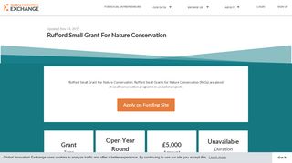 
                            11. Rufford Small Grant For Nature Conservation