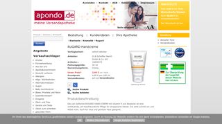 
                            13. RUGARD Handcreme - apondo.de - Internet-Apotheke und Versand ...