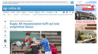 
                            10. Rugby: RK Heusenstamm hofft auf sorgenfreie Saison - Trainer ...