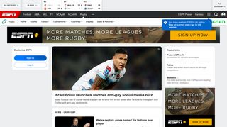 
                            1. Rugby Teams, Scores, Stats, News, Fixtures, Results, Tables - ESPN