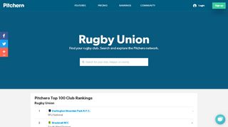 
                            3. Rugby Union - Pitchero