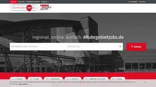 
                            6. ruhrgebietJOBS.de: Jobbörse für das Ruhrgebiet Regionale ...