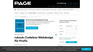 
                            9. rukzuk: Codeless Webdesign für Profis | PAGE online