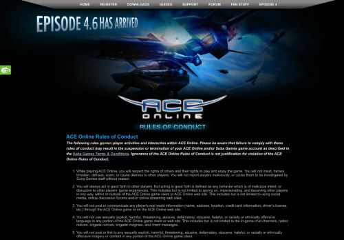 
                            6. Rules - Ace Online - Free to play 3D Sci-Fi Shooter MMORPG! - ACE ...