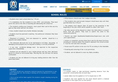 
                            11. rules - DELHI PRIVATE SCHOOL, Sharjah