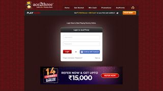 
                            1. Rummy | Play Indian Rummy Online, 13 Card Games | Ace2Three Login