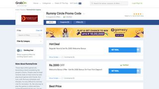 
                            13. RummyCircle Coupons, Offers | Flat 20% Extra Bonus ...