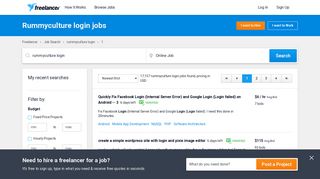 
                            4. Rummyculture login Jobs, Employment | Freelancer