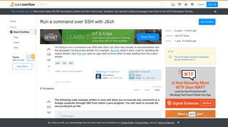 
                            3. Run a command over SSH with JSch - Stack Overflow