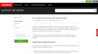 
                            8. Run additional passes with MigrationWiz - Rackspace Support