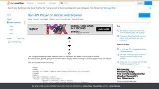 
                            11. Run JW Player on mobile web browser - Stack Overflow