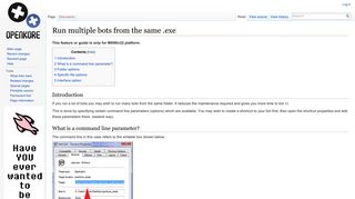 
                            1. Run multiple bots from the same .exe - OpenKore Wiki
