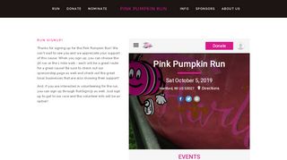 
                            7. Run Signup — Pink Pumpkin Run