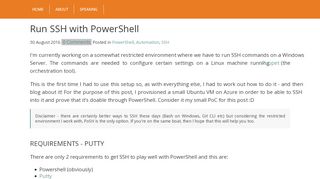 
                            3. Run SSH with PowerShell