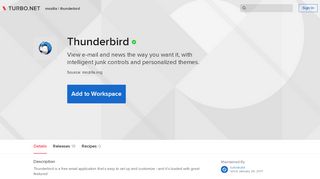 
                            5. Run Thunderbird Online - Turbo.net