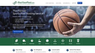 
                            3. Run your Football, March Madness, Baseball, Golf, and other pools at ...