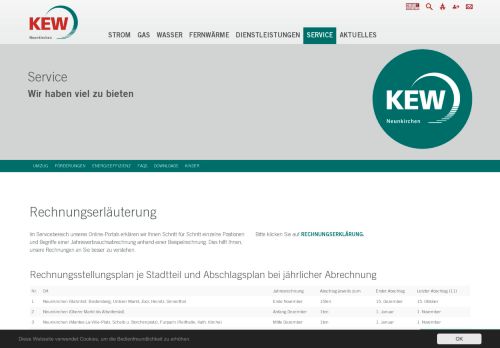 
                            11. Rund um die Rechnung - KEW AG Neunkirchen