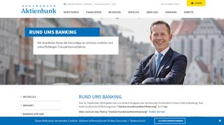 
                            8. Rund ums Banking | Augsburger Aktienbank