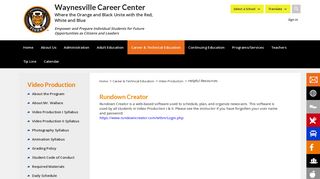 
                            12. Rundown Creator - Waynesville R-VI School District